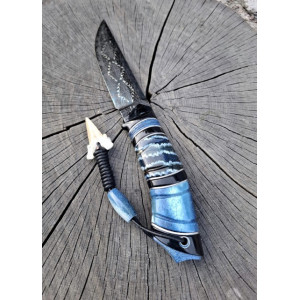 ОТОДУС ніж ручної роботи майстра Павла Гончаренка, мозаїчний дамаск, 60-61 HRC. Photo 3